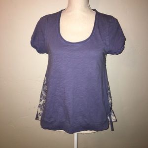 Little Yellow Button Short Sleeve Shirt Size Small